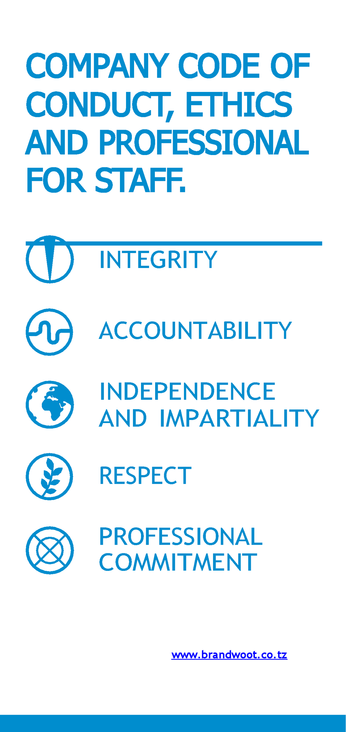 Code Of Ethics Brandwoot - COMPANY CODE OF CONDUCT, ETHICS AND ...