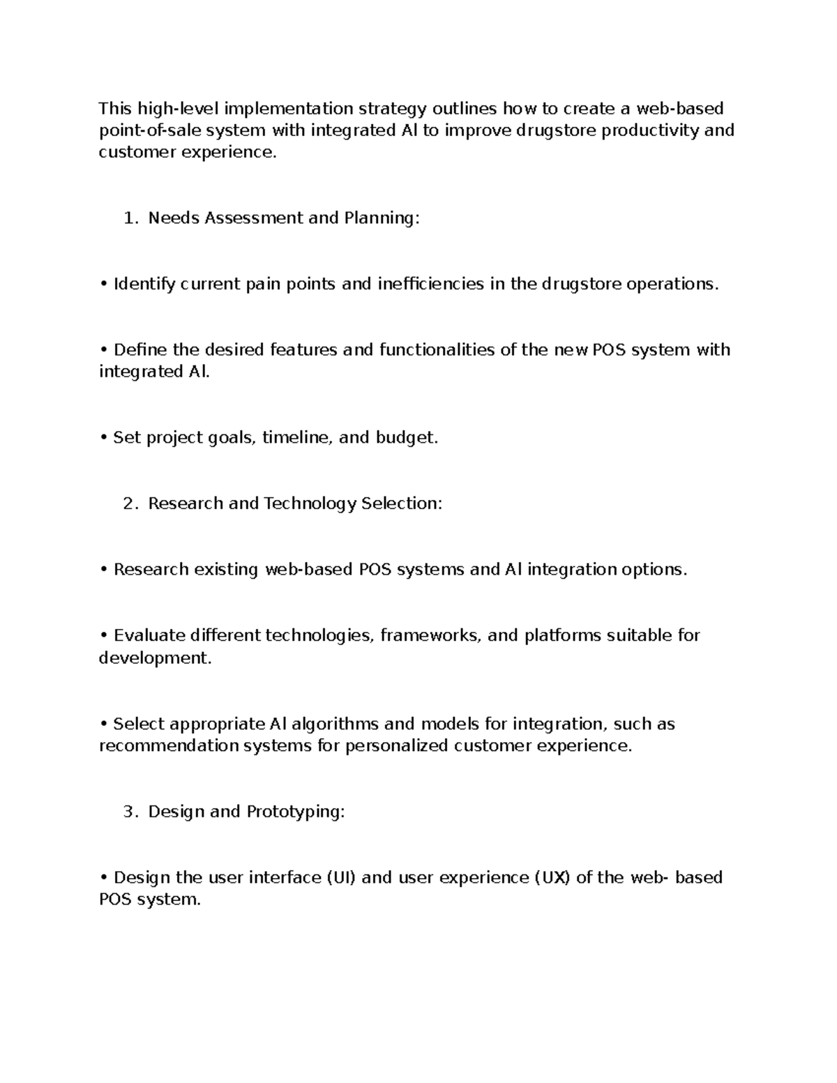 Implementation-Plan - Implementation plan - This high-level ...