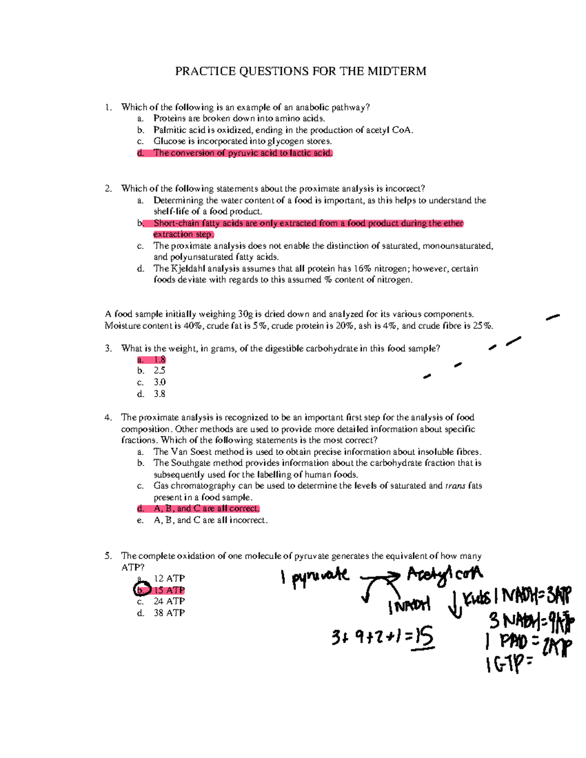 Midterm Practice Questions - PRACTICE QUESTIONS FOR THE MIDTERM Which ...