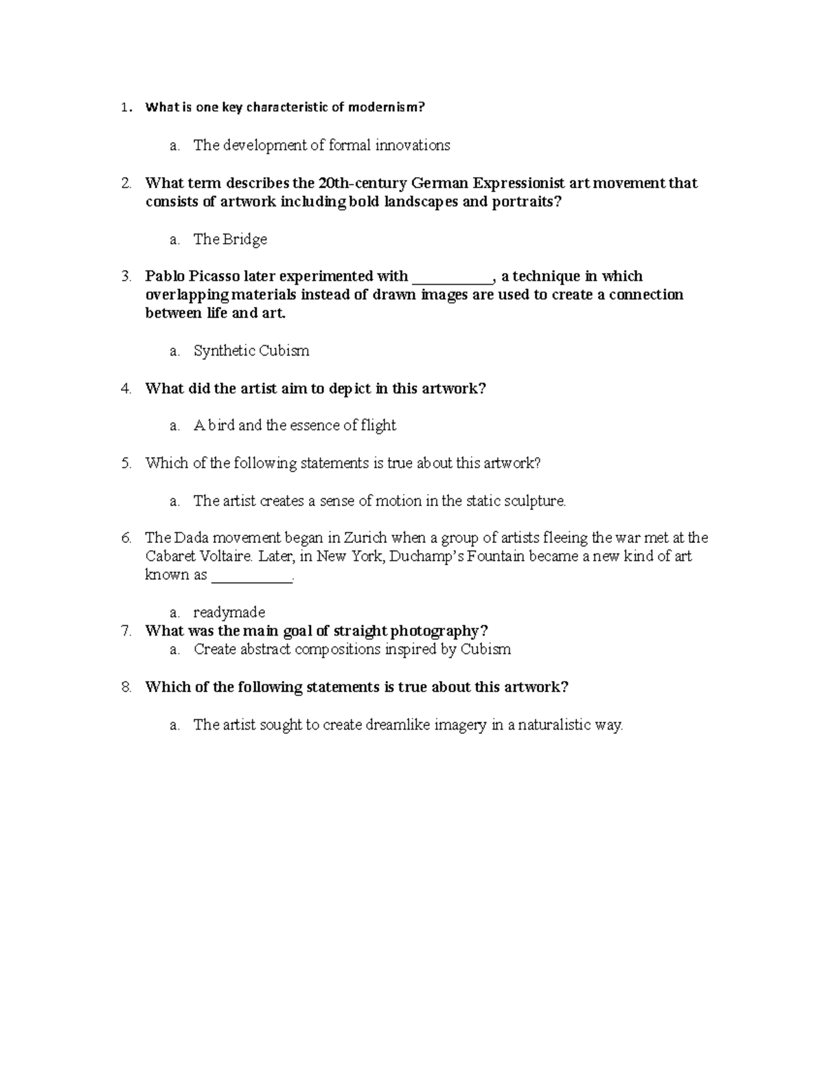 Unit 3 challenge 1 - n/a - 1. What is one key characteristic of ...