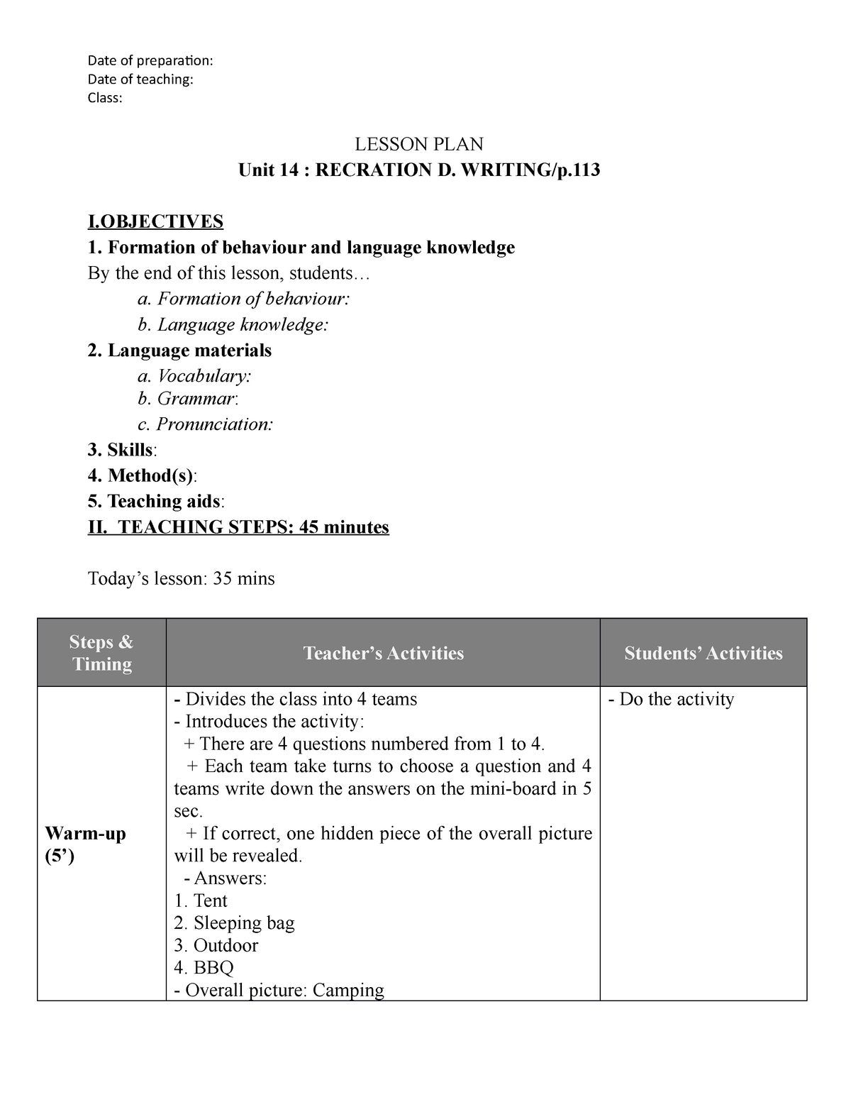 e11-u14-writing-this-is-a-lesson-plan-for-english-teaching-date