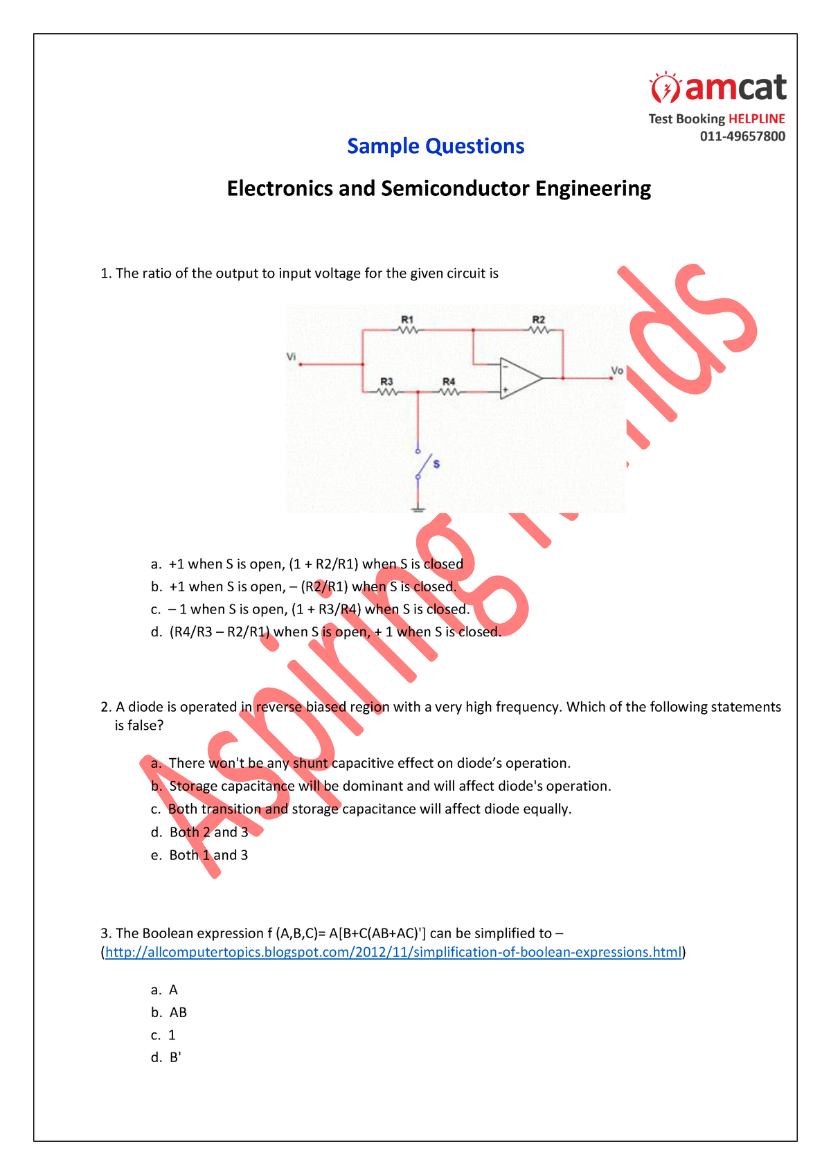 research questions electronics engineering