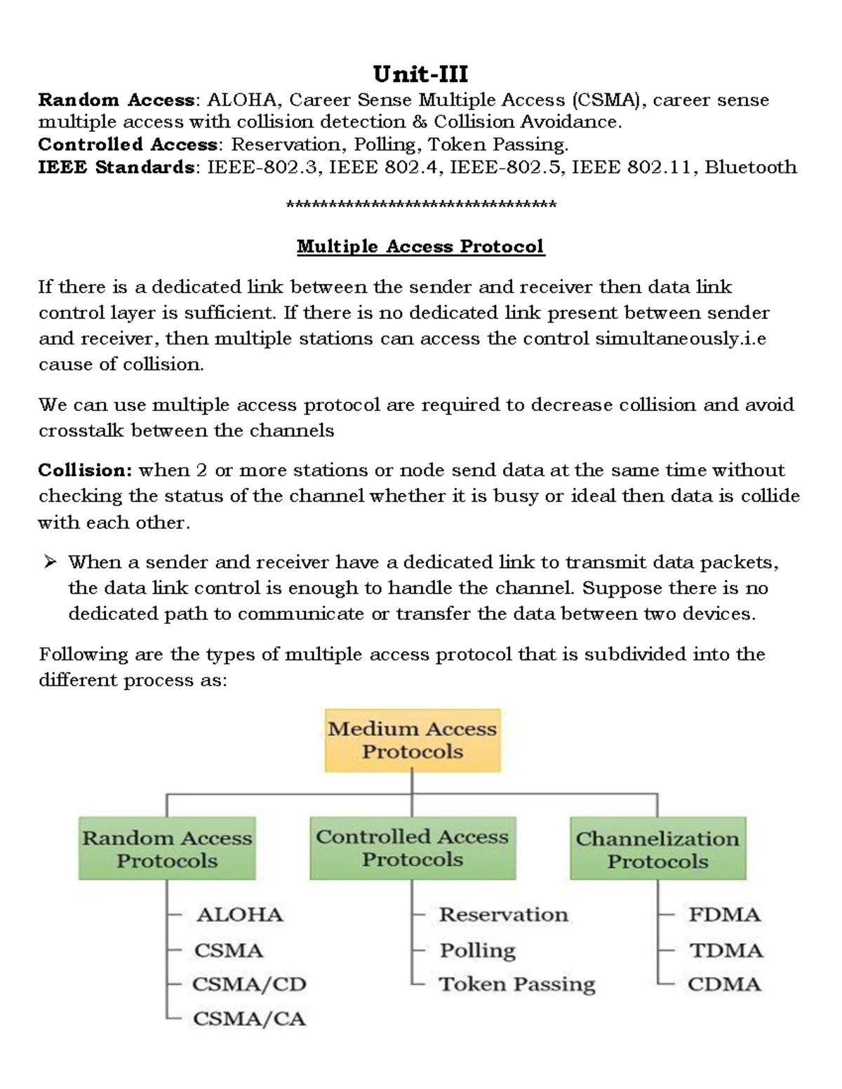 Unit-1 part-1 - sfsdfs - Unit - I Introduction to Computer Networks ...