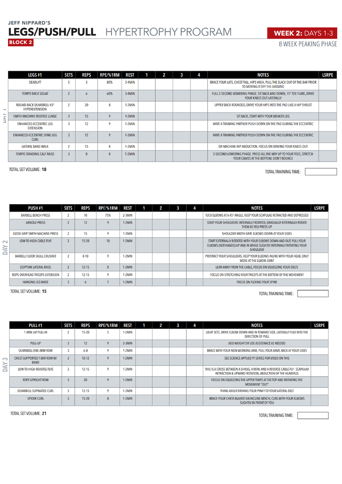 JEFF NIPPARD S LEGS PUSH PULL HYPERTROPHY PROGRAM BLOCK 2