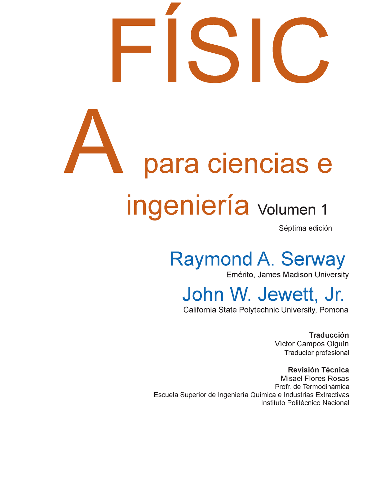 Serway Septima Edicion Castellano - FÍSIC A Para Ciencias E Ingeniería ...