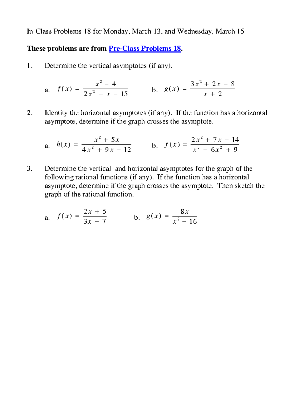 Problems 18MWF - In-Class Problems 18 for Monday, March 13, and ...