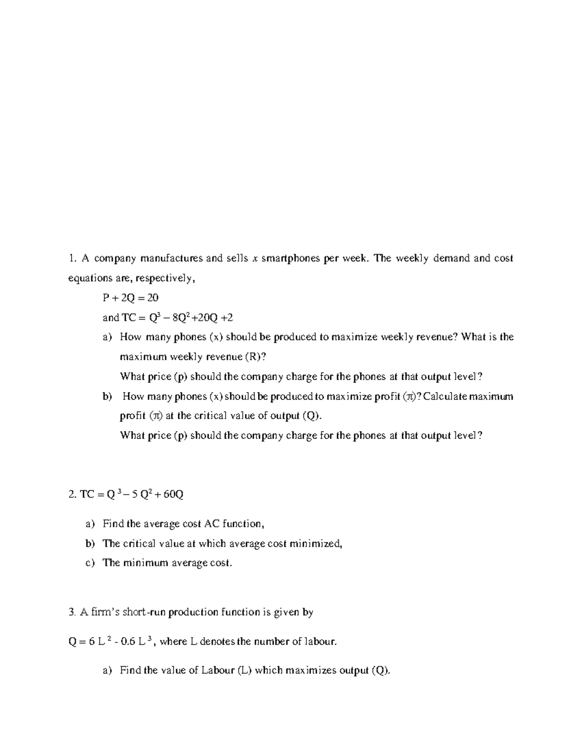 Business Math Question - Submission: August 30 , 202 3 ( 6 :00 p ...