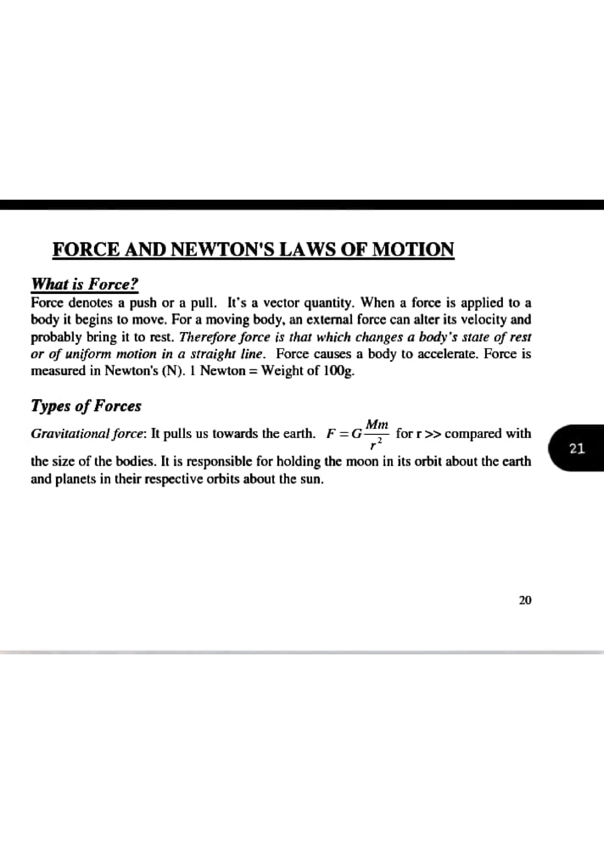 Force And Newtons Law Of Motion Lecture Notes Force And Newtons Laws Of Motion What Is 1381