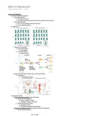 Bios 110 Week 8 pt 1 - Bios 110 Cells and Organism Notes - Lecture 1 ...