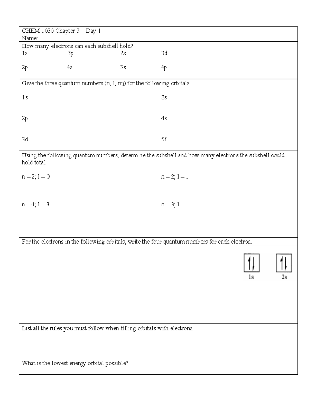 CH+3+-+Day+1 2 - HGFKUYF - CHEM 1030 Chapter 3 – Day 1 Name