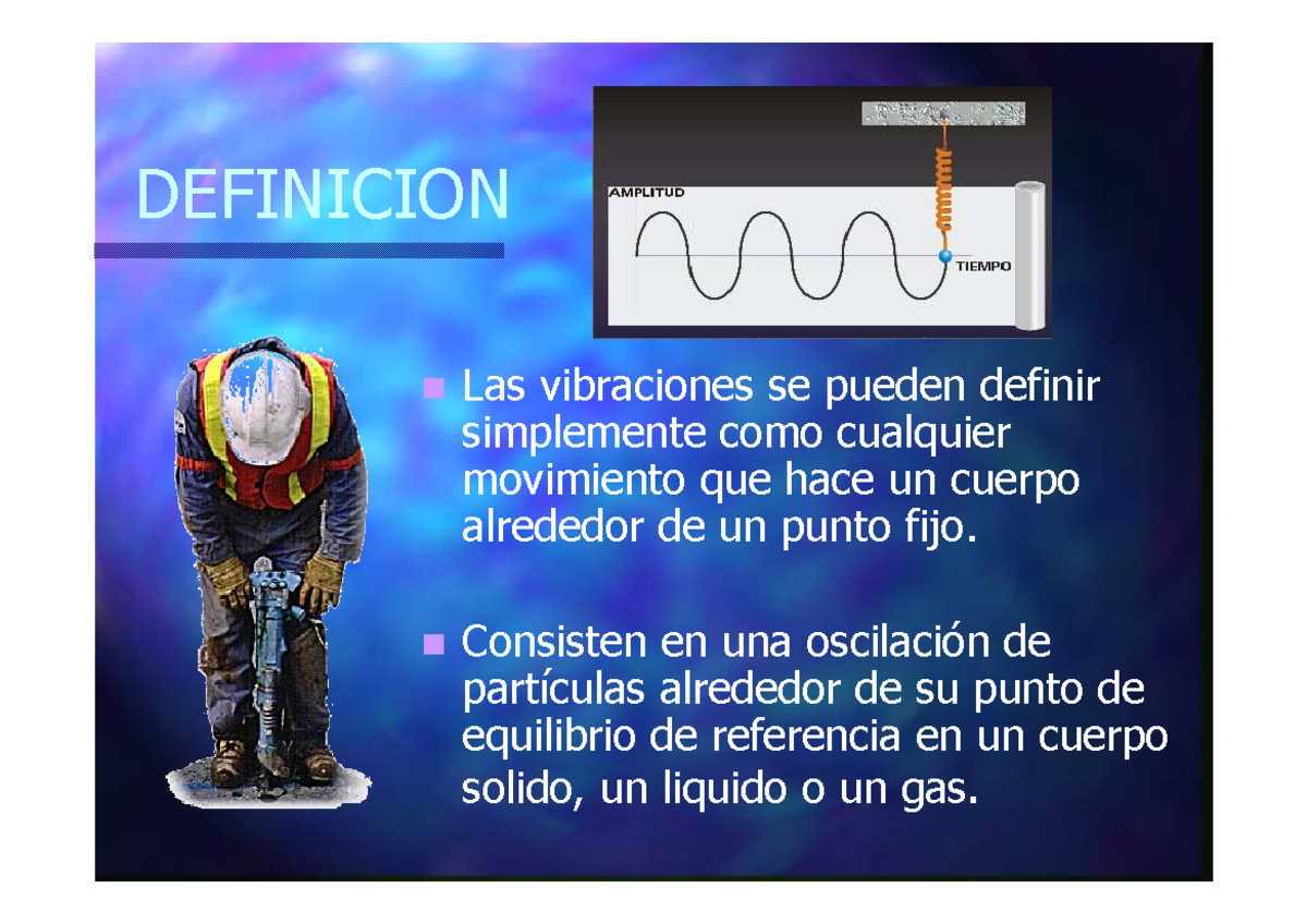 Vibracion - Apuntes 4 - DEFINICION Las Vibraciones Se Pueden Definir ...