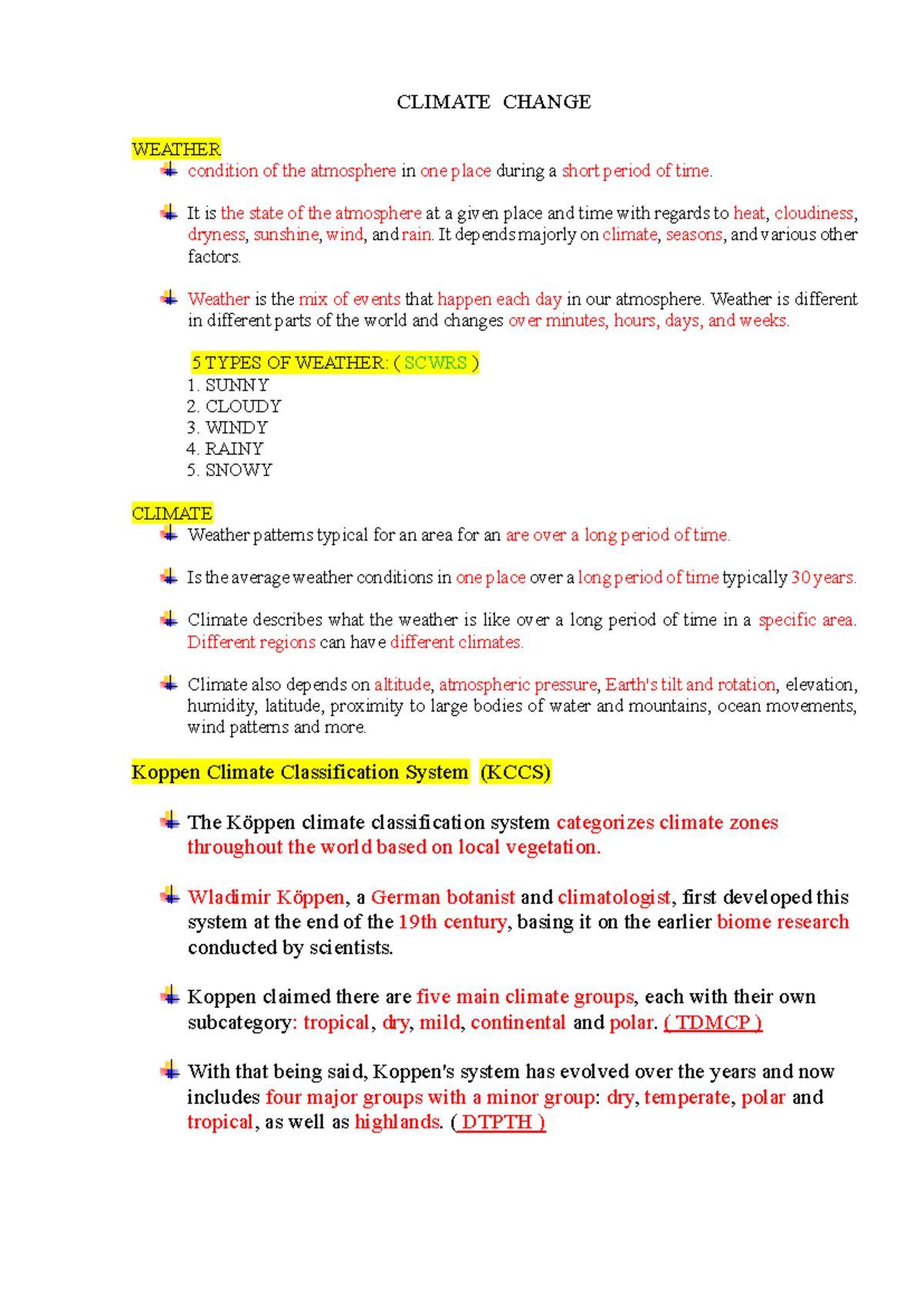 Climate Change Reviewer - CLIMATE CHANGE WEATHER condition of the ...