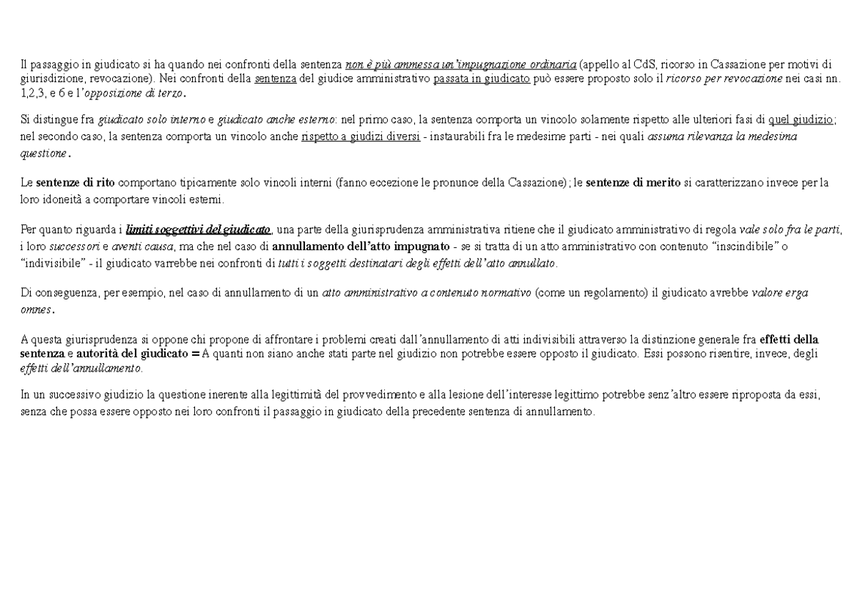 vari riassunti igustizia amm Il passaggio