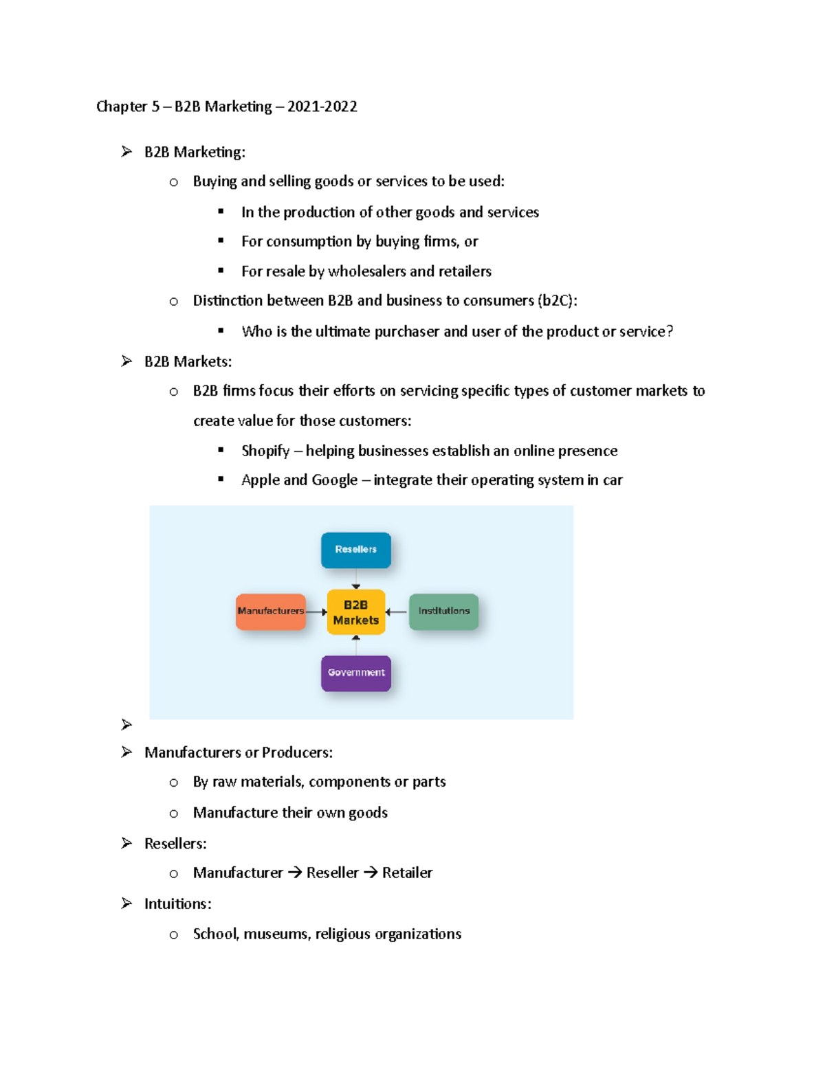 Chapter 5 – B2B Marketing – 2021-2022 - Chapter 5 – B2B Marketing ...