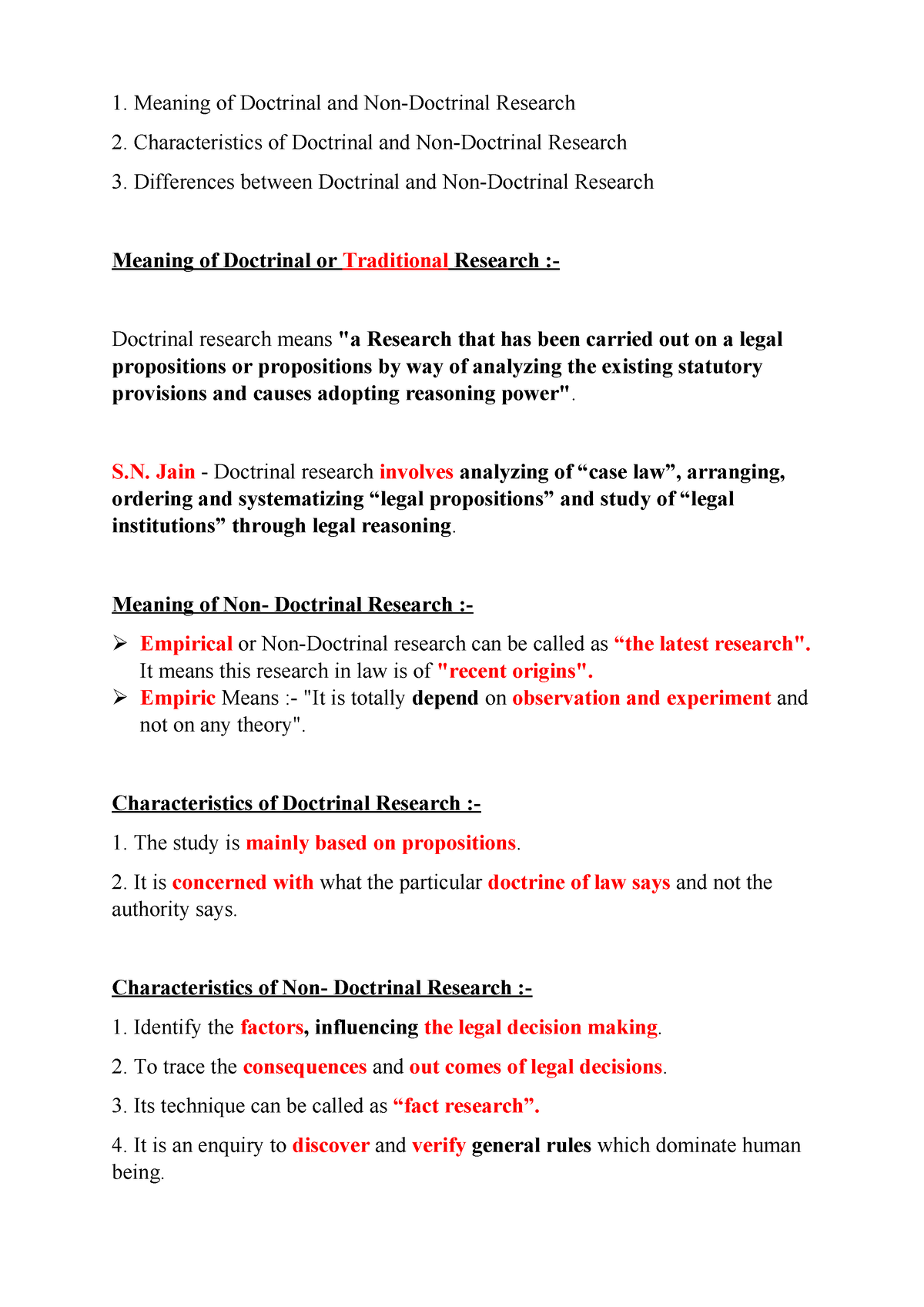 non doctrinal research topics in criminal law