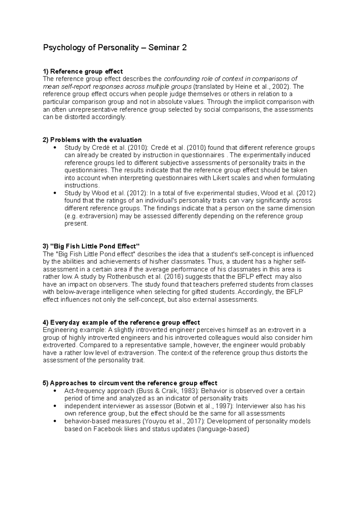 seminar-2-reference-group-effect-psychology-of-personality