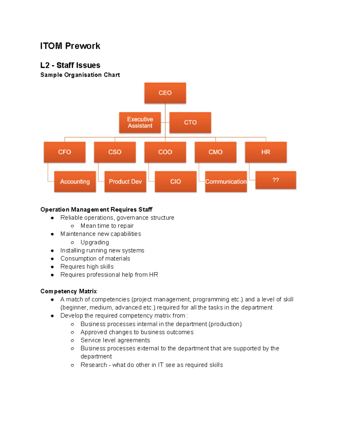 ITOM Prework - prewirk for ITOMweek 1-2 - ITOM Prework L2 - Staff ...