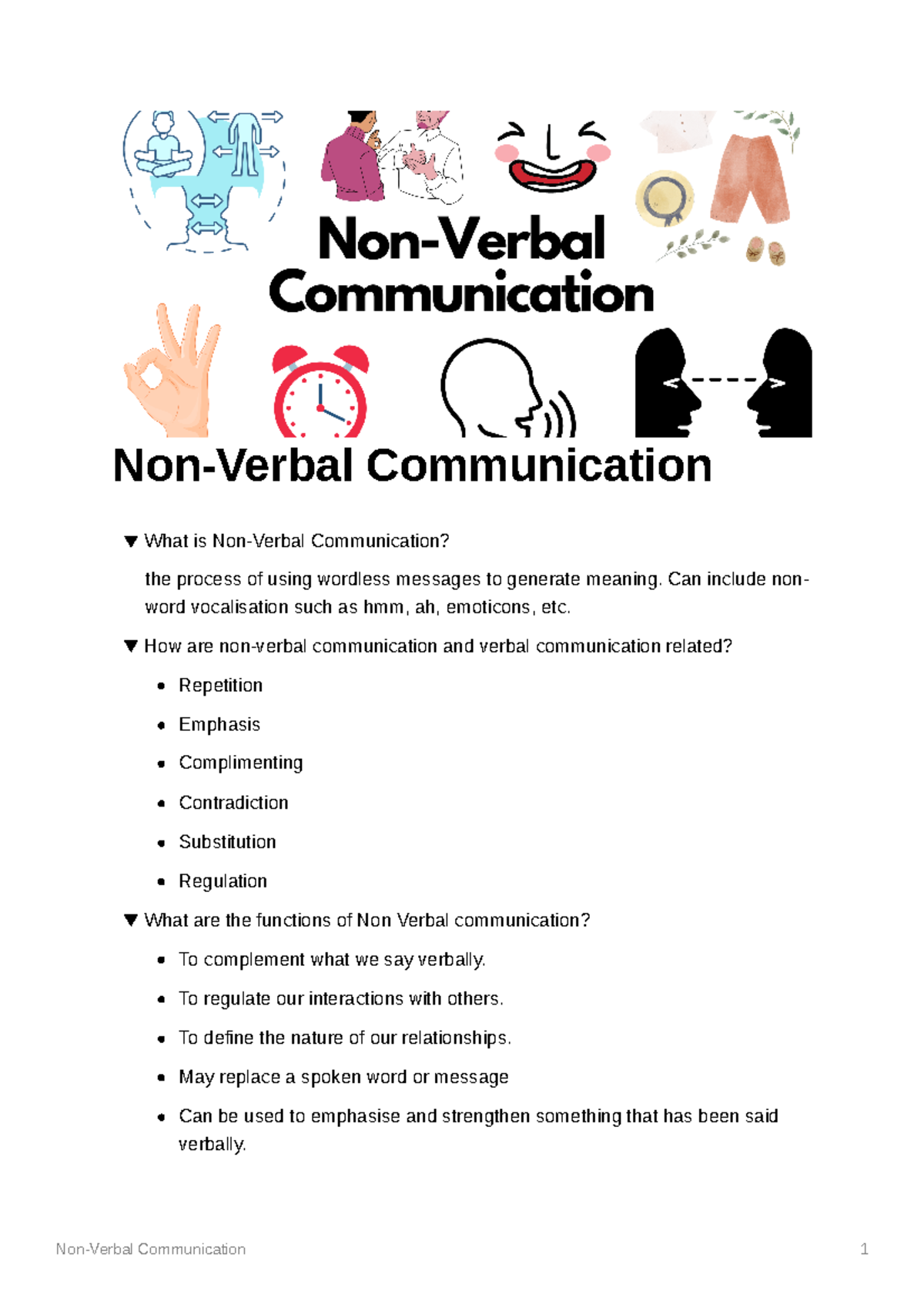 non-verbal-communication-psychology-of-communication-melit-studocu