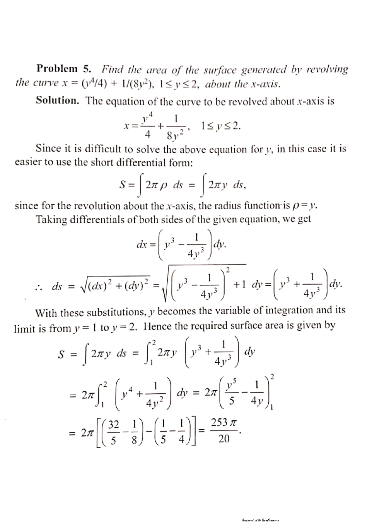 Finding area of the surface - BSC Mathematics - StuDocu