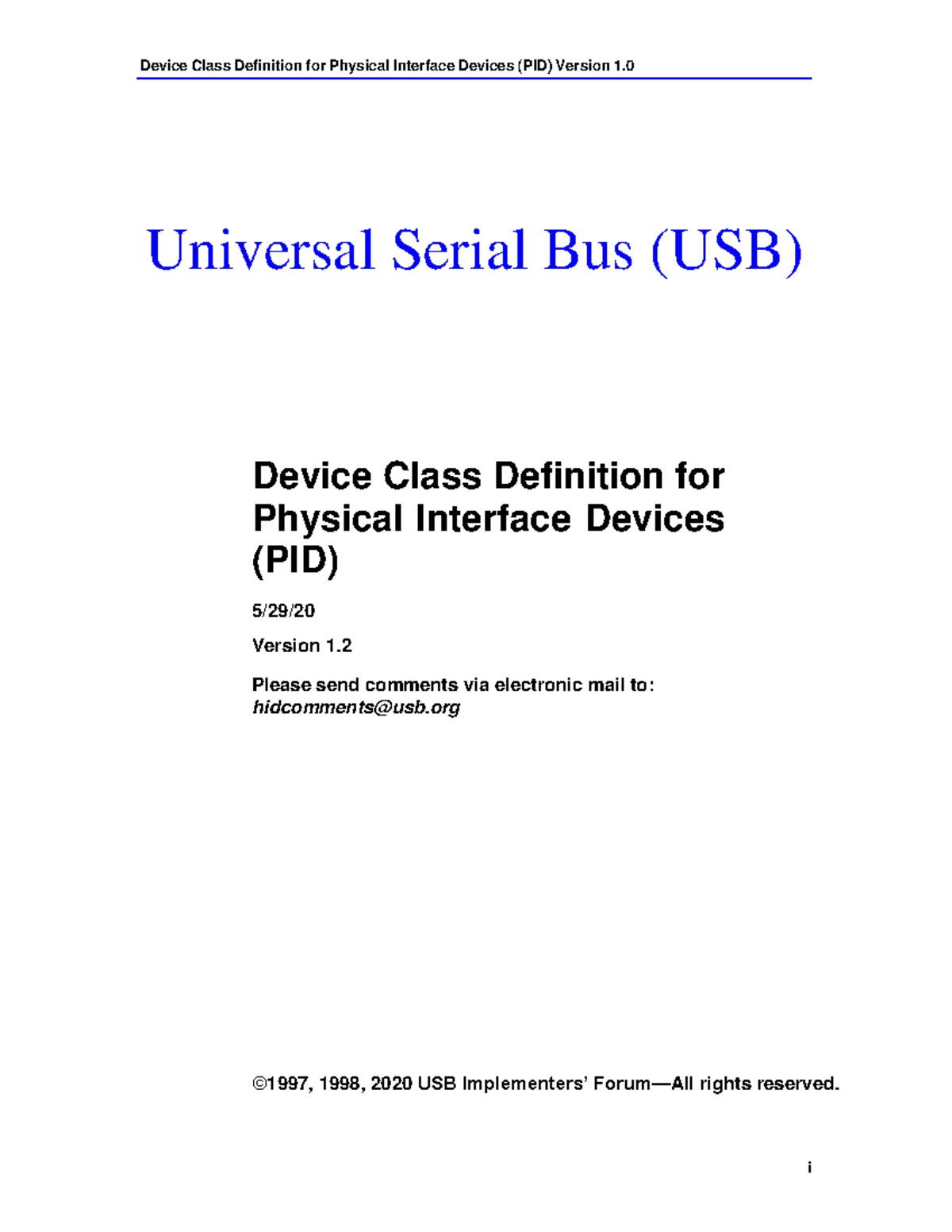 Pid1 02 - trabajo investigado en la clase - i Universal Serial Bus (USB ...
