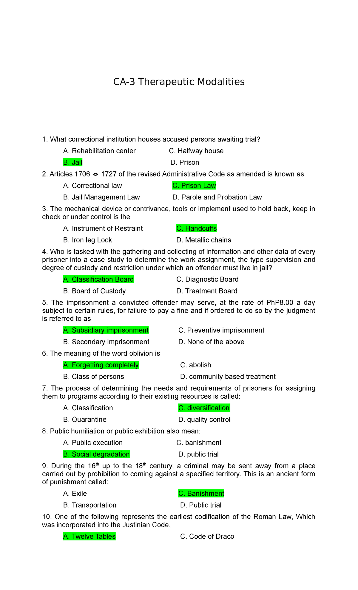 ca3-exam-board-exam-review-ca-3-therapeutic-modalities-what