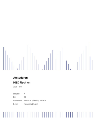 Afstuderen Handleiding - Afstuderen (NIEUW CURRICULUM) HBO-Rechten 2021 ...