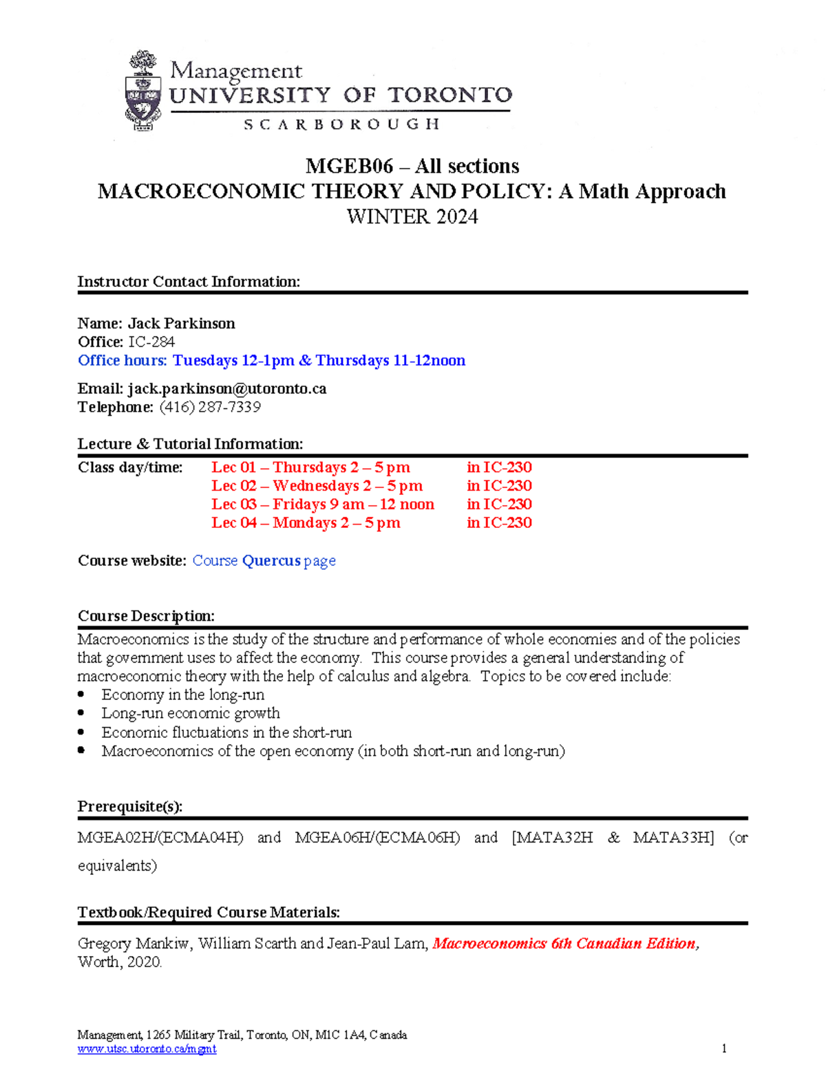 Outline-MGEB06 Parkinson-Winter+2024 - MGEB06 – All sections ...
