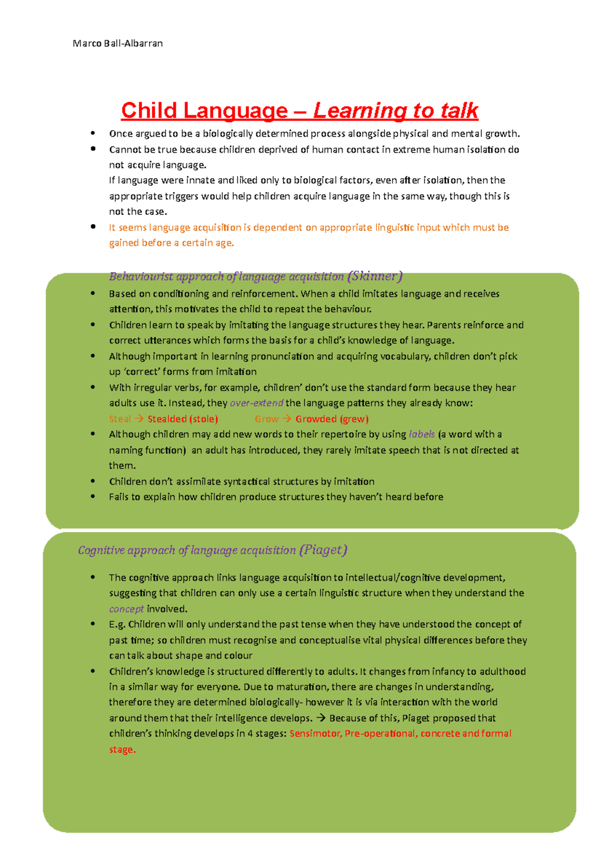 Jean piaget hotsell cae reading answers