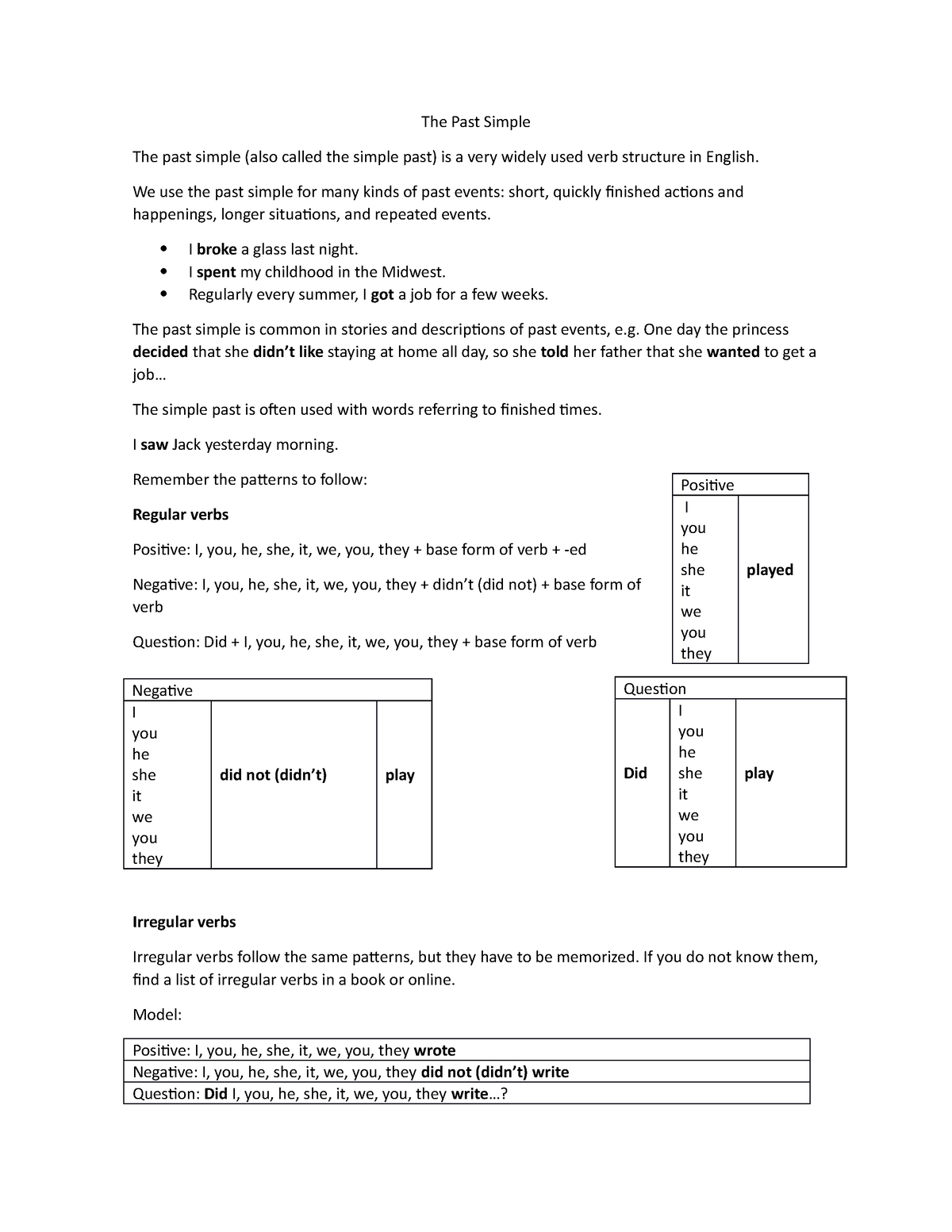 grammar-support-the-past-simple-the-past-simple-the-past-simple