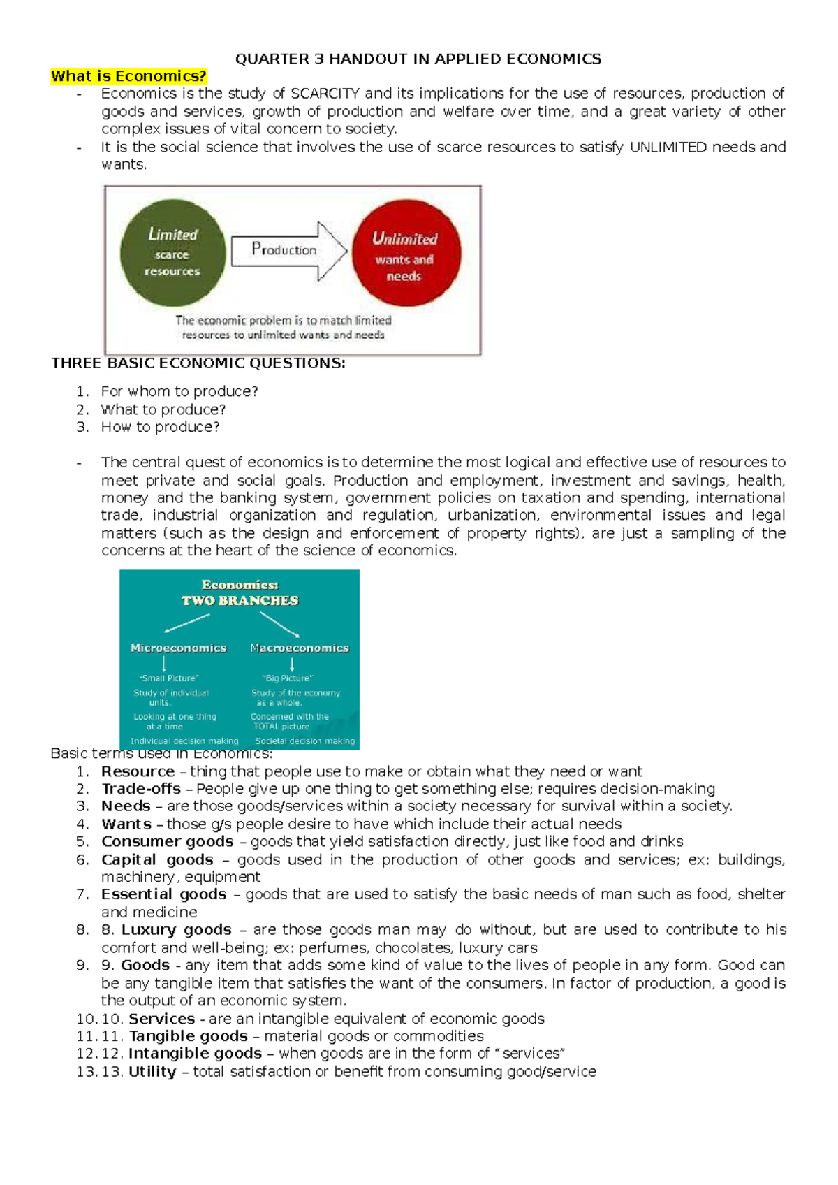 Quarter-3- Handout-IN- Applied- Economics - QUARTER 3 HANDOUT IN ...