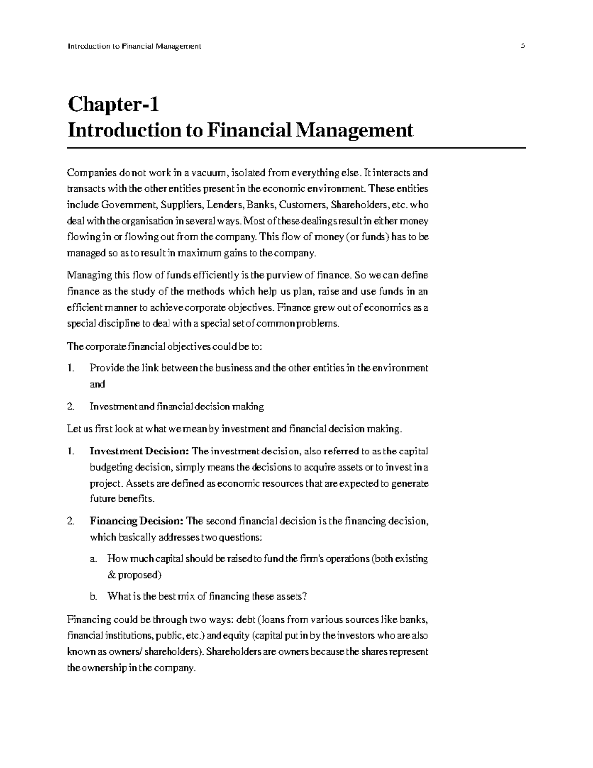 financial-management-introduction-to-financial-management-5-chapter