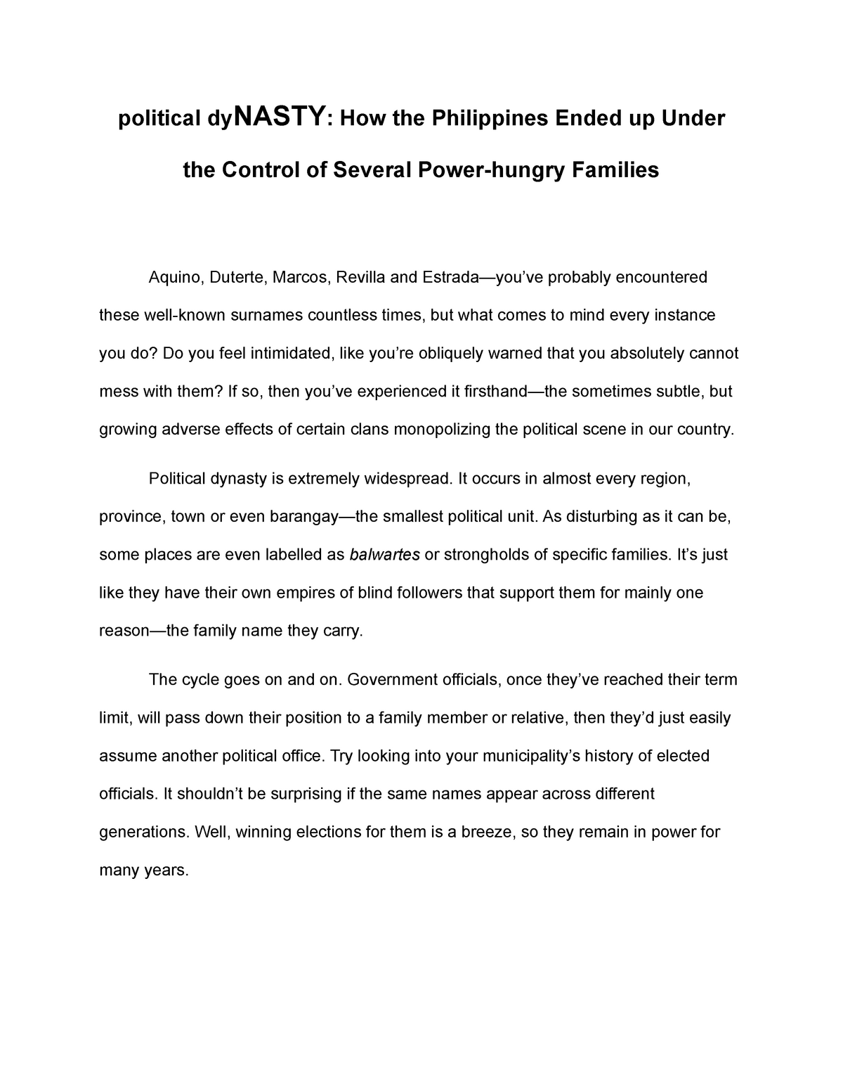 philippine-history-opinion-editorial-on-political-dynasty-final