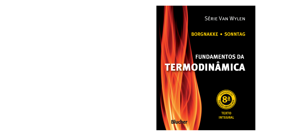 Issu fundamentos da termodinamica - Série Van Wylen BORGNAKKE · SONNTAG