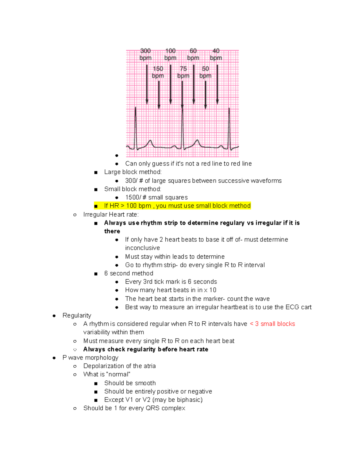 KAAP 665 ECG 2 - notes for exam 1 - ï ï Can only guess if it's not a ...