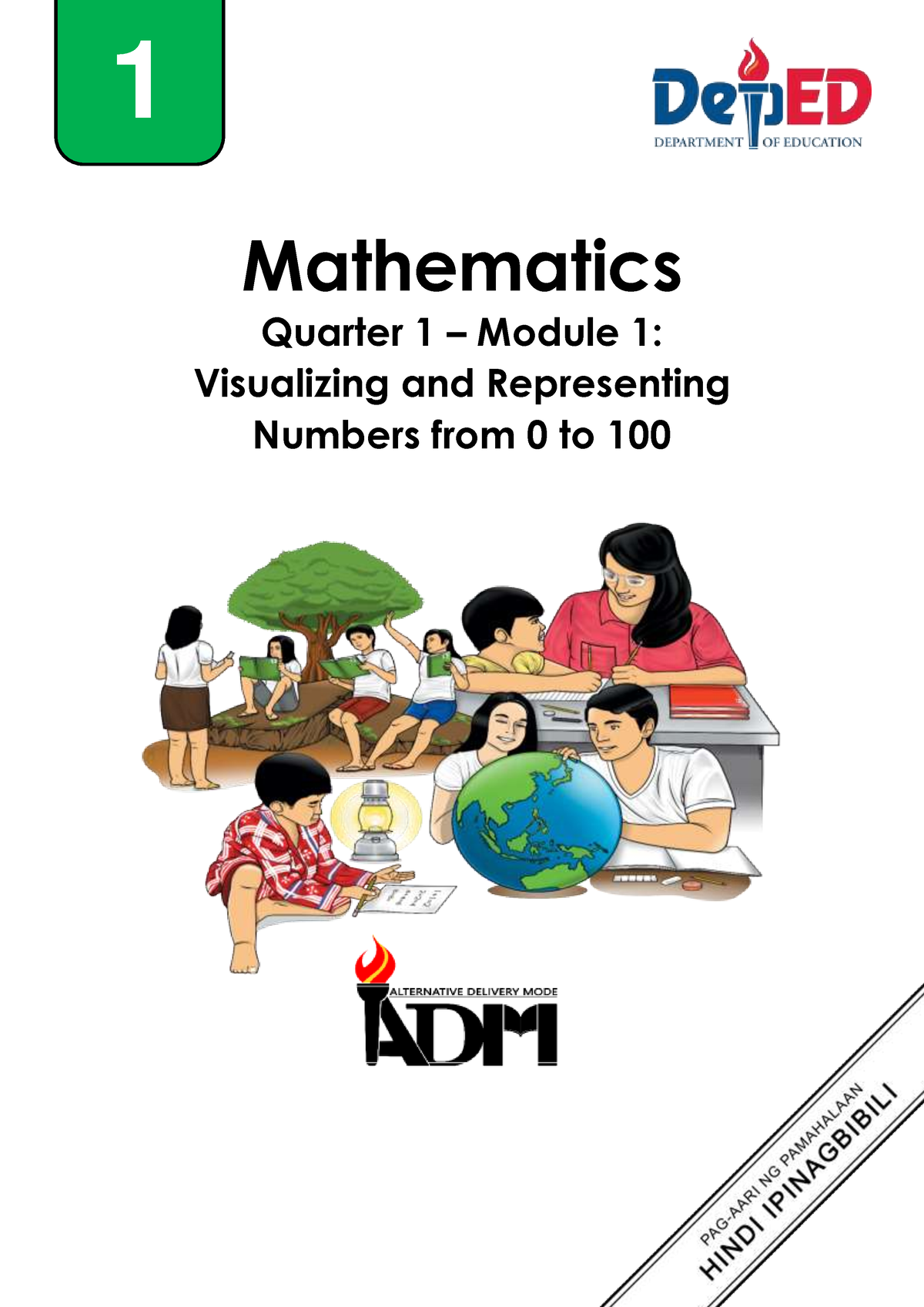 Math1 Q1 Wk1M1 Visualizing and representing numbers from 0 to 100 ...