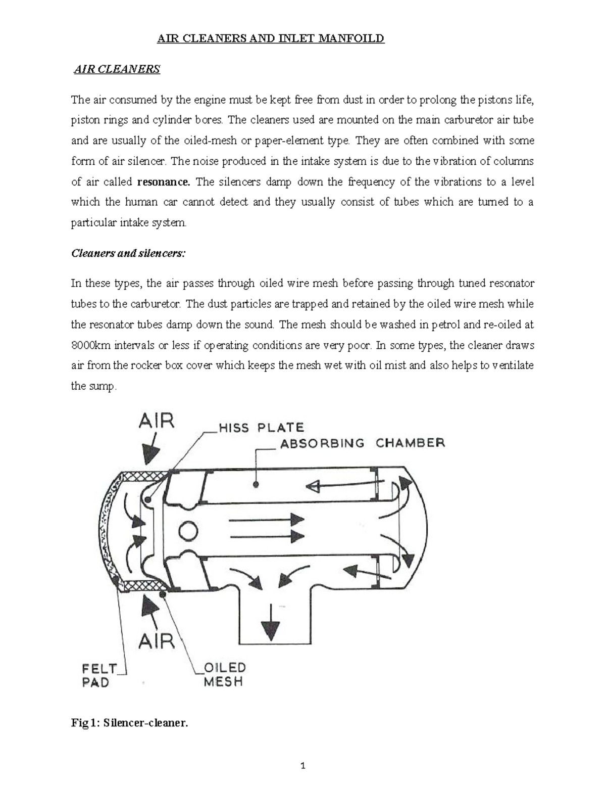 AIR Cleaners AND Manfolds - Copy - AIR CLEANERS AND INLET MANFOILD AIR ...