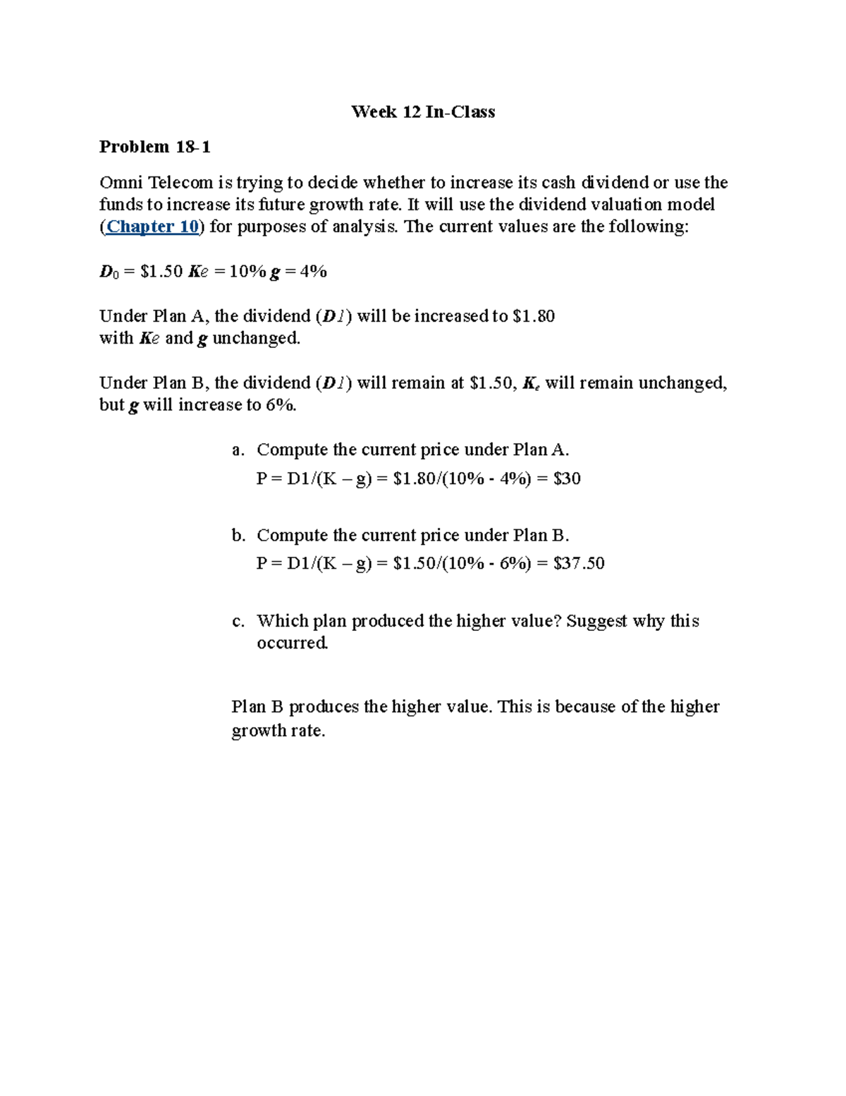 Week 12 In Class Solutions - In class practice questions - SIB575 ...