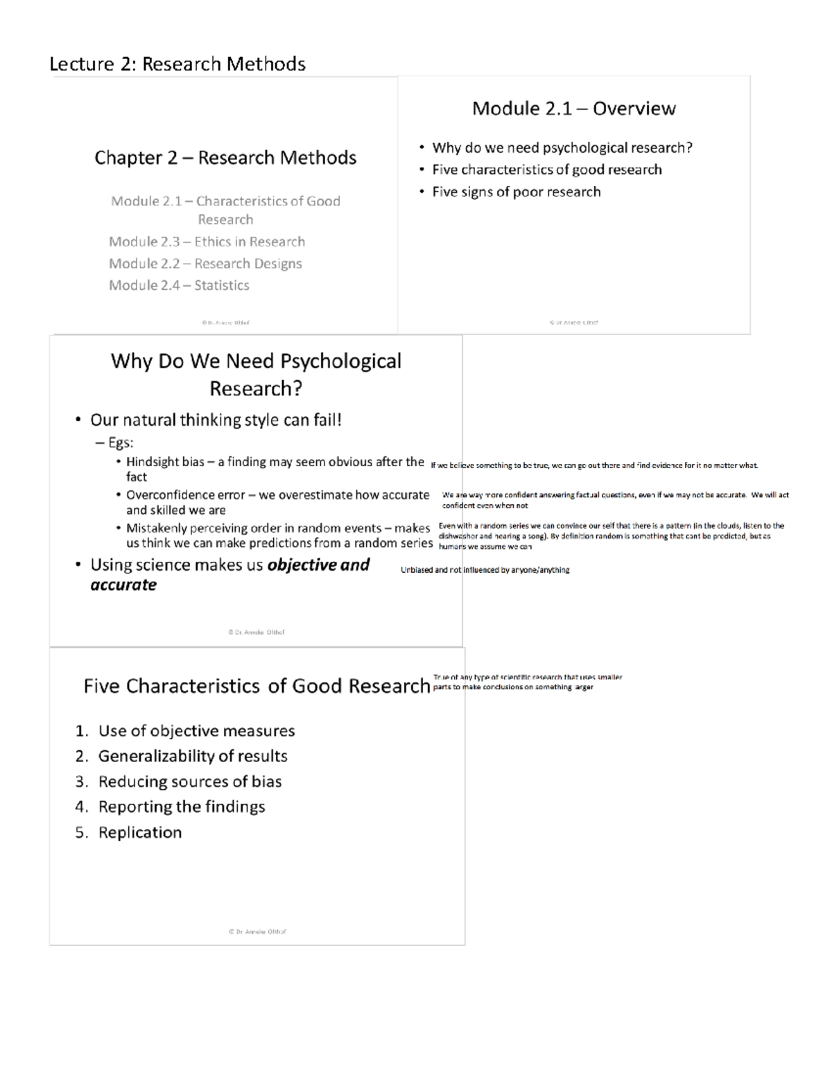 Lecture 2 - BIOL1080 - Lecture 2: Research Methods - Studocu