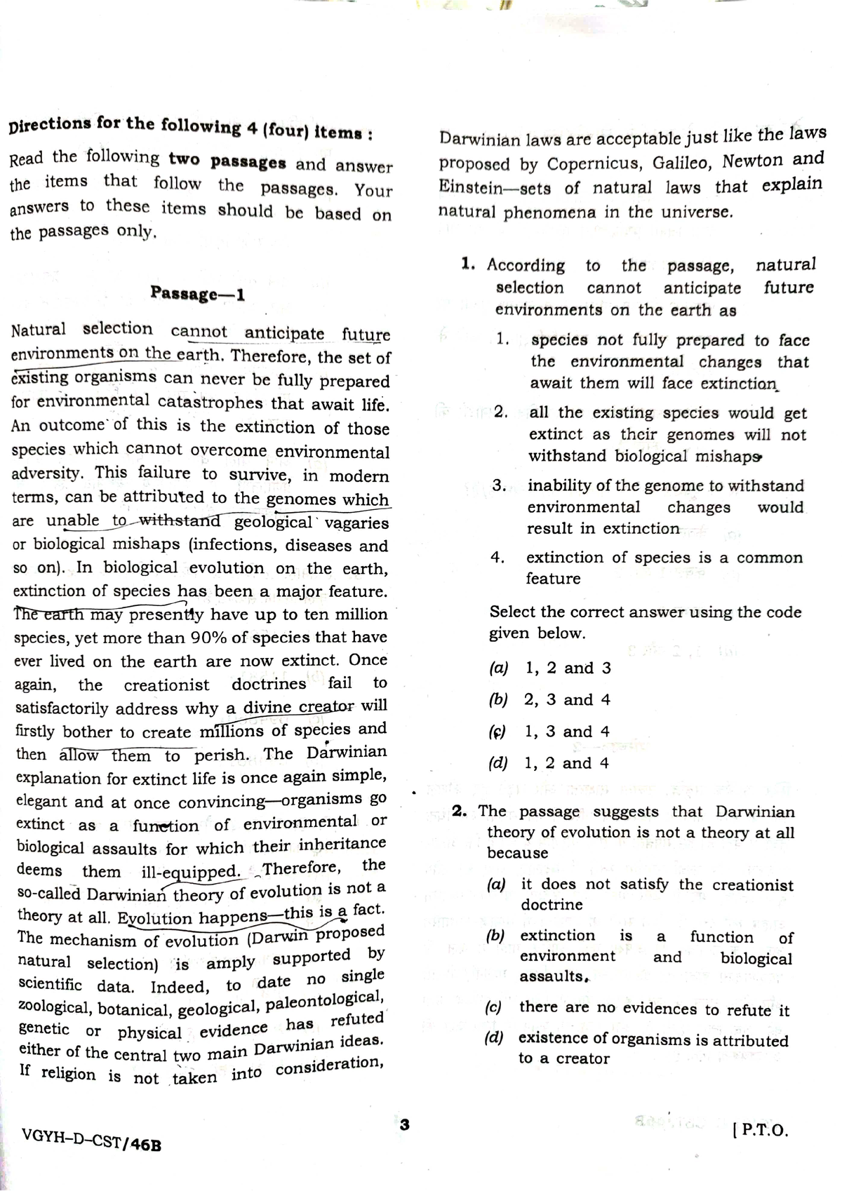 UPSC Prelims 2022 CSAT Question Paper Set B - UPSC (Union Public ...