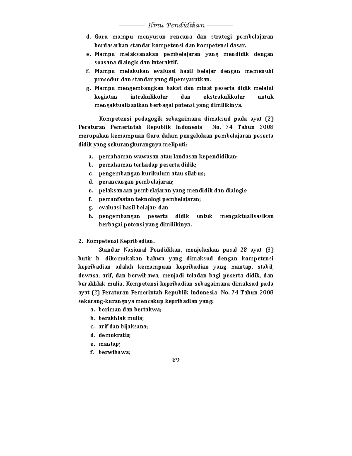 Ilmu Pendidikan -34 - Notes - _____________ Ilmu Pendidikan ...