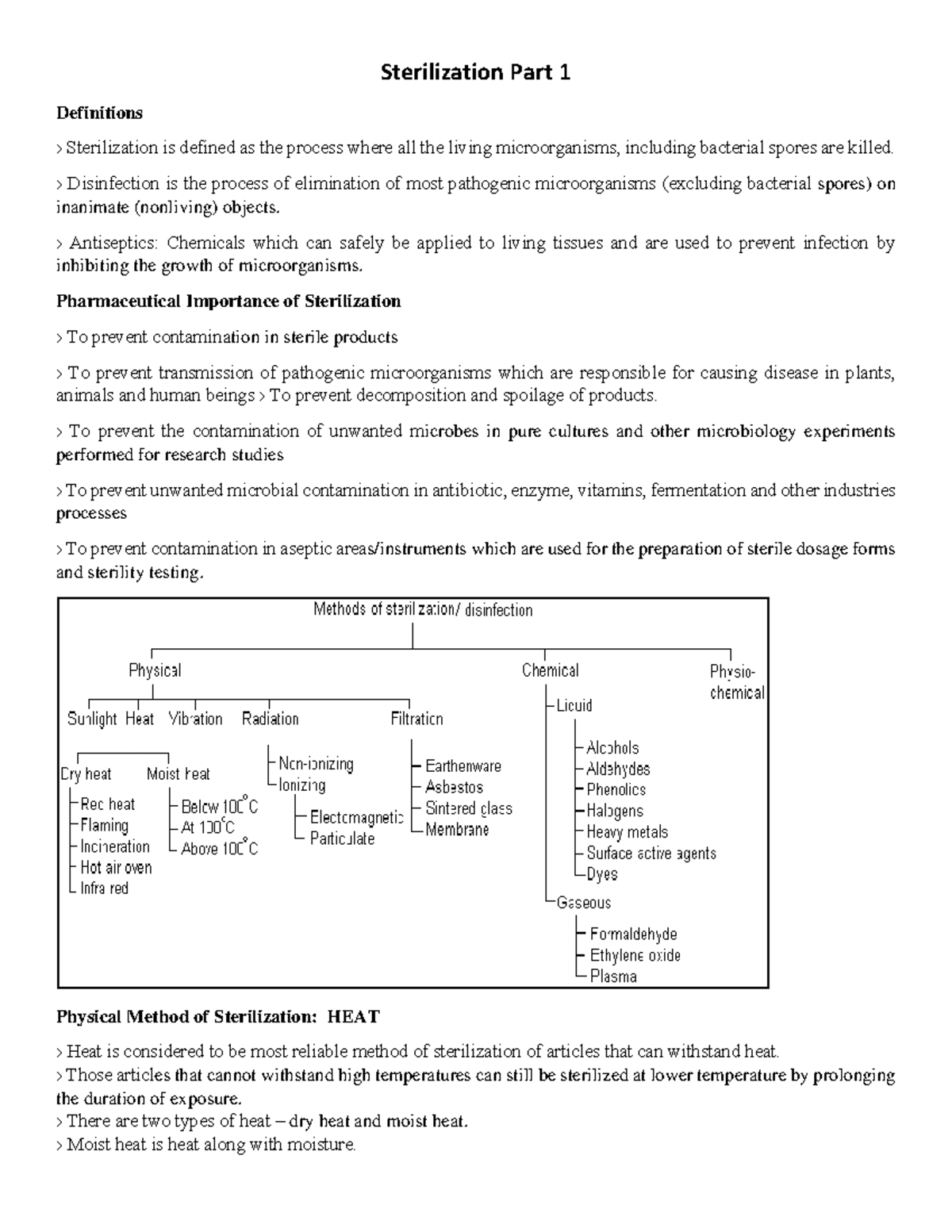 SterilizationPart1 Sterilization Part 1 Definitions › Sterilization