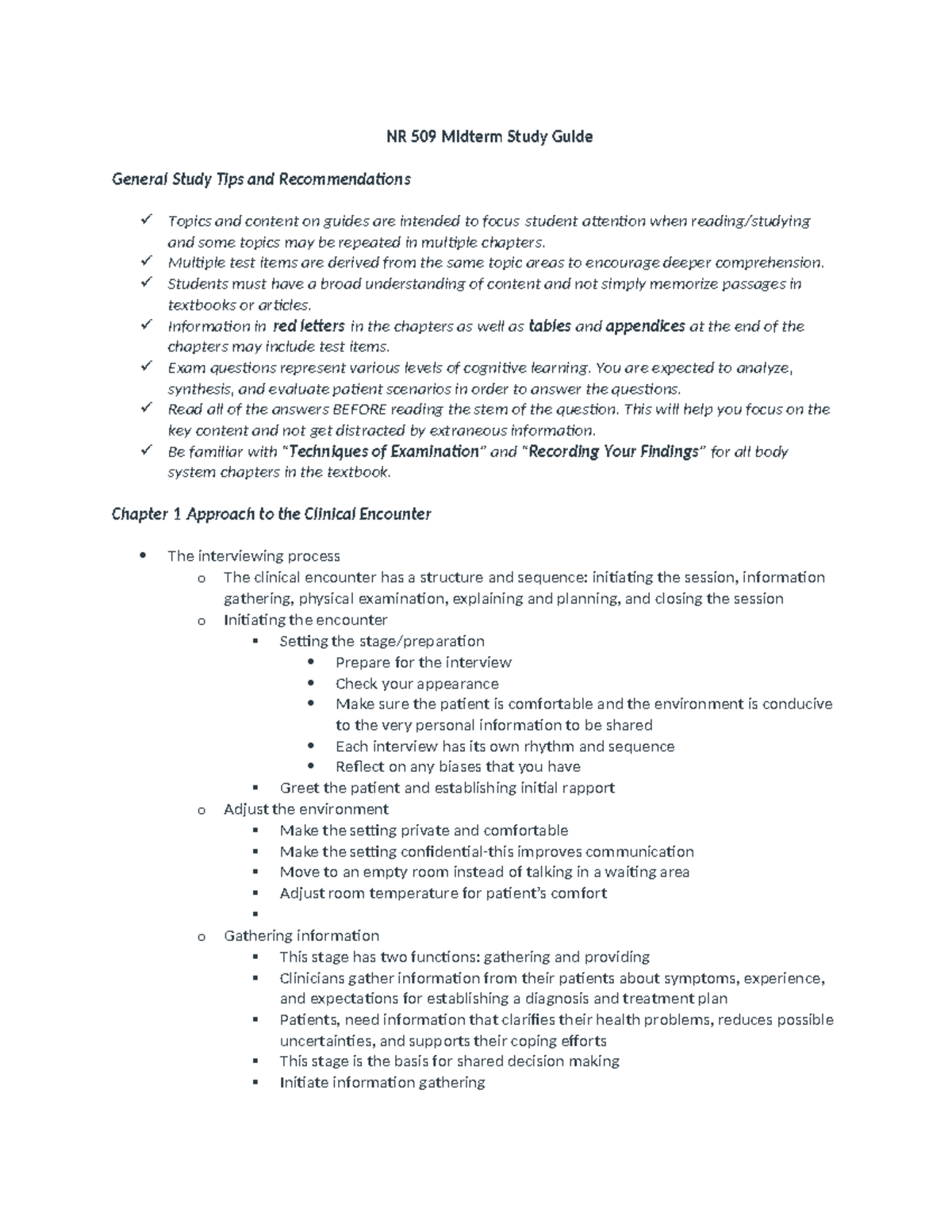 Midterm study guide - NR 509 Midterm Study Guide General Study Tips and ...