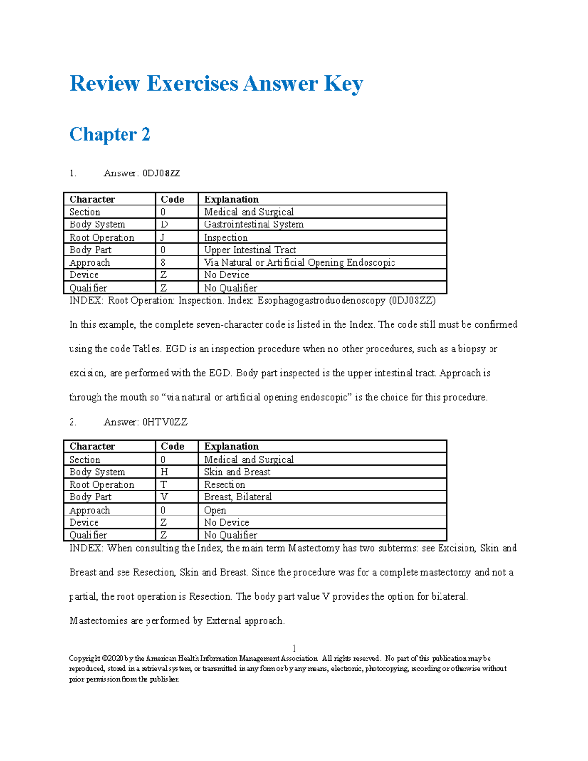 Ch02.Review Exercises - Review Exercises Answer Key Chapter 2 Answer ...