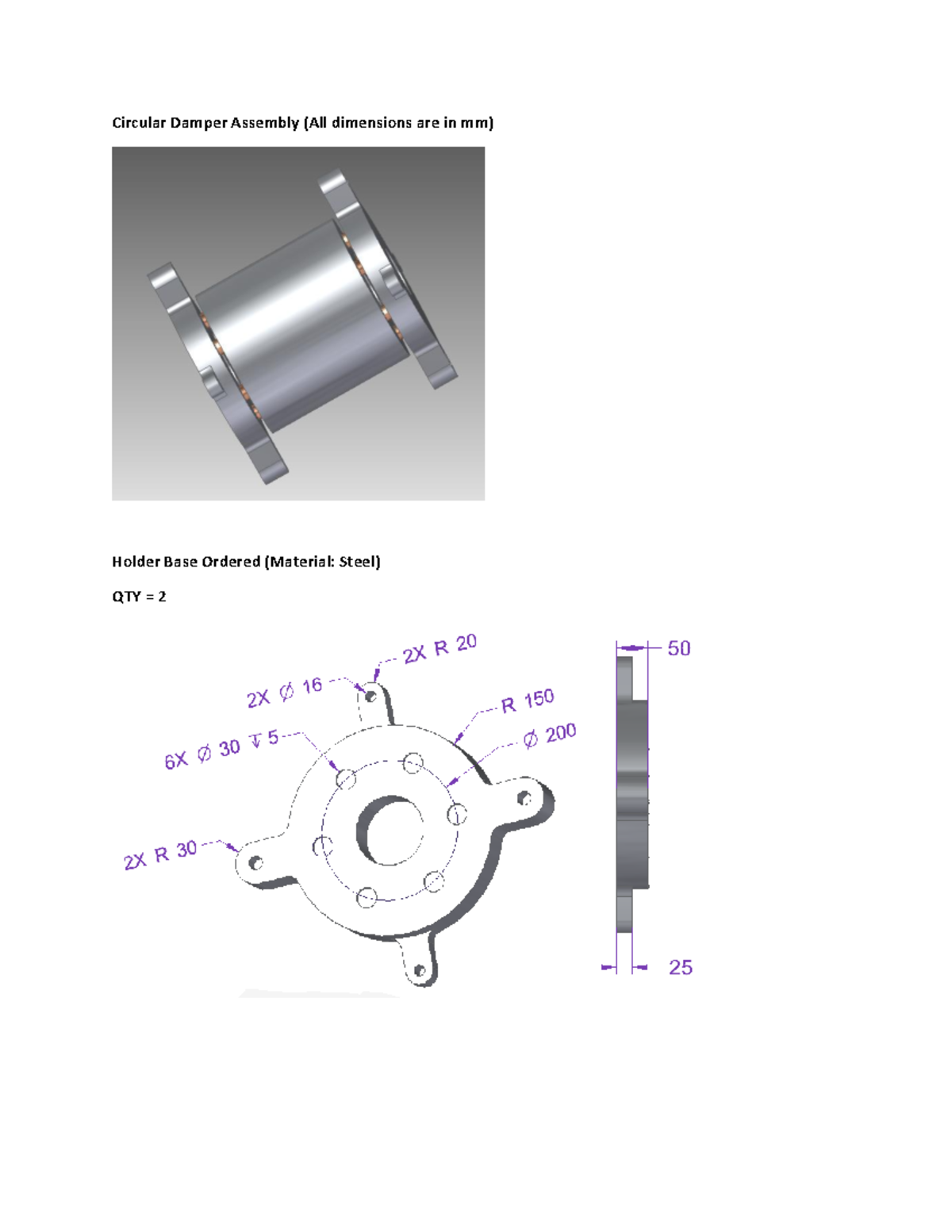 Circular Damper Assembly - ENGG 100 - Other side - Studocu