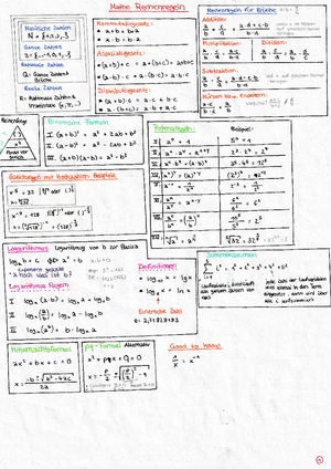 Lösungen Der Aufgaben Mathe - Ubungsaufgaben Einf ̈ ̈ Uhrung Mathematik ...