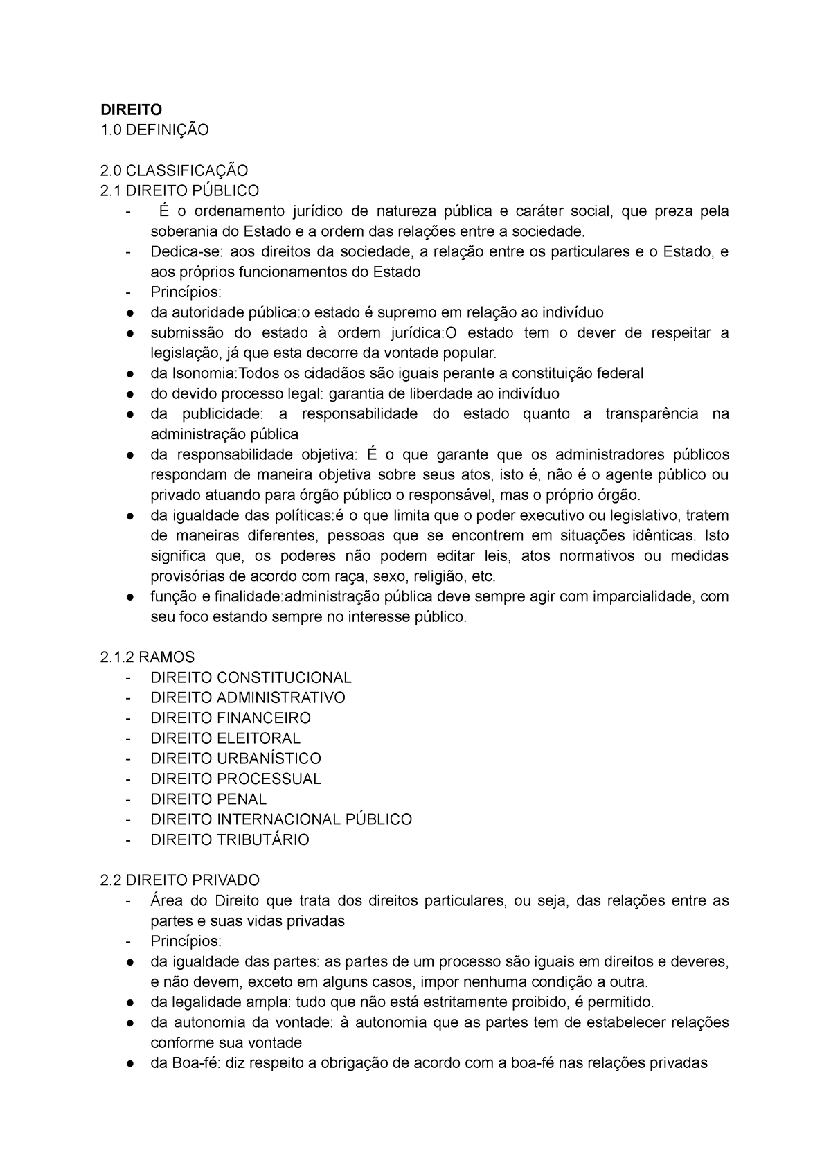 Prova De Civil Direito 1 DefiniÇÃo 2 ClassificaÇÃo 2 Direito PÚblico É O Ordenamento Jurídico