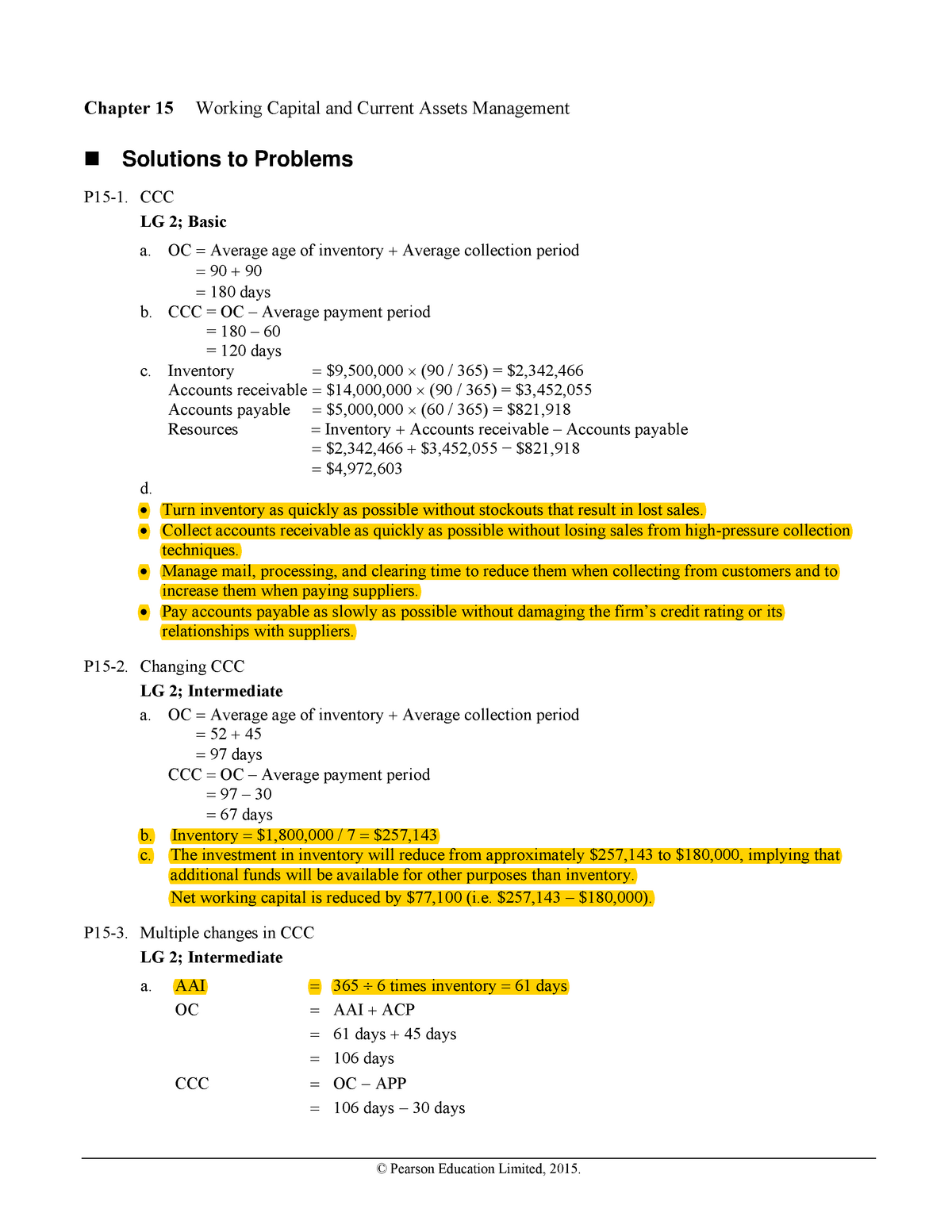 Chapter 15 Solution Manual For Ch15 Studocu