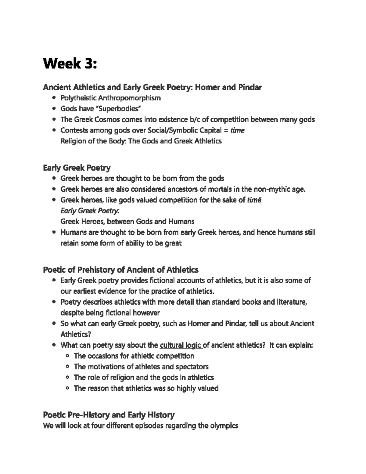Lecture 3 - Classics 2300 - UWO - Studocu