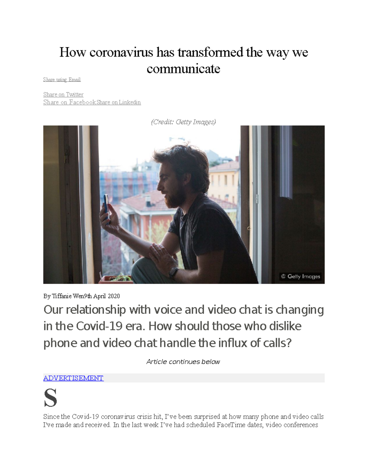 How coronavirus has transformed the way we communicate - COMM 205 ...