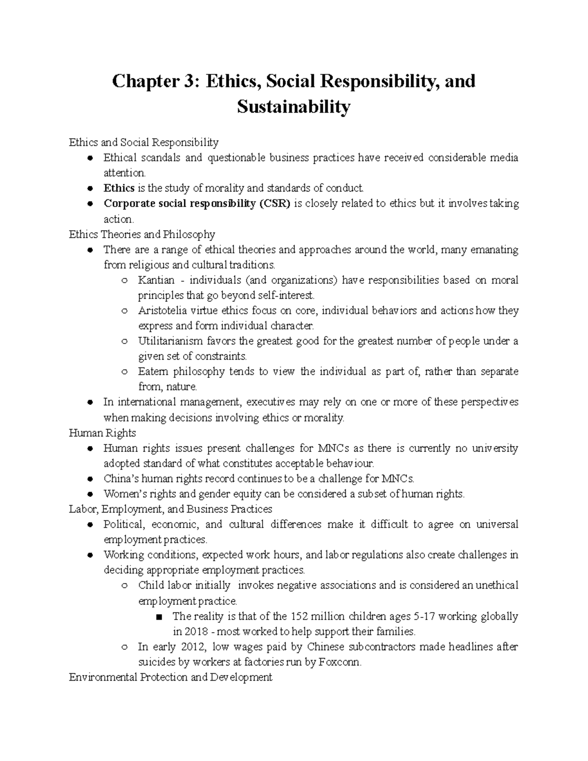 Chapter 3 Powerpoint - International Management - Chapter 3: Ethics ...